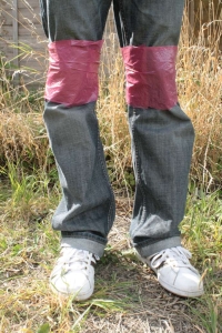 Plastic Bags as Knee Pads