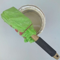 Plastic Bags as Paint Preservers